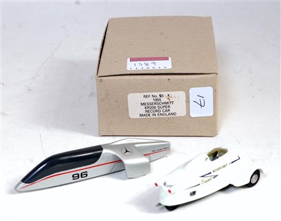 Lot 1589 - A white metal and diecast 1/43 scale 3-wheel...