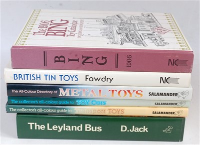 Lot 3208 - Seven various hardback books relating to toy...