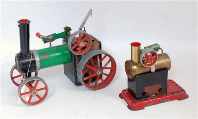 Lot 125 - Three various boxed and loose Mamod live steam...
