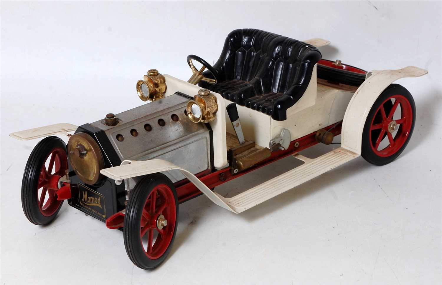 Lot 127 - A Mamod SR1A steam roadster comprising of...