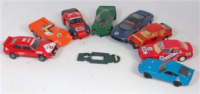 Lot 3221 - Eight various loose Scalextric and other...