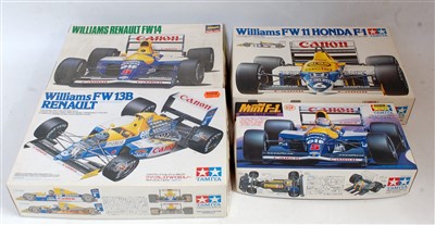 Lot 1600 - Eight various boxed as issued Tamiya, Hasagowa,...