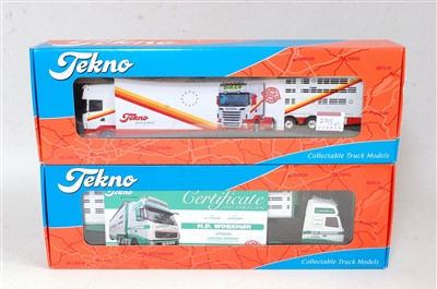 Lot 2715 - A Tekno 1/50 scale boxed road haulage diecast...