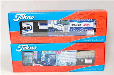 Lot 2716 - A Tekno 1/50 scale boxed road haulage diecast...