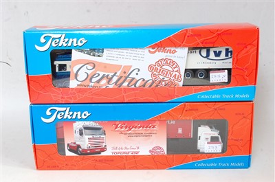 Lot 2717 - A Tekno 1/50 scale boxed road haulage diecast...