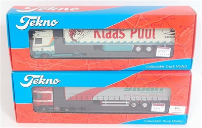 Lot 2718 - A Tekno 1/50 scale boxed road haulage diecast...