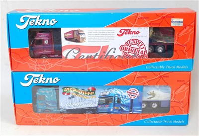 Lot 2720 - A Tekno 1/50 scale boxed road transport...