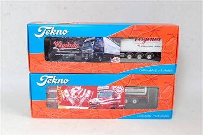 Lot 2721 - A Tekno 1/50 scale boxed road haulage diecast...