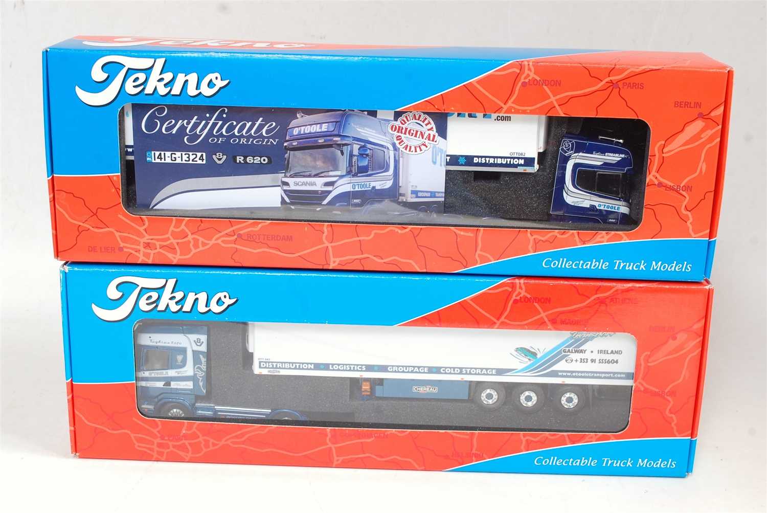 Lot 2726 - A Tekno 1/50 scale boxed O'Toole Transport...