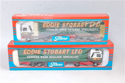 Lot 2733 - A Tekno Eddie Stobart 1/50 scale boxed road...