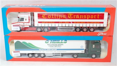 Lot 2734 - Three various boxed Tekno 1/50 scale road...