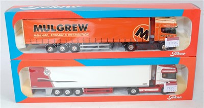 Lot 2735 - A Tekno 1/50 scale boxed road haulage diecast...