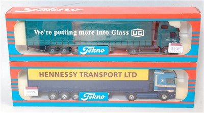Lot 2739 - A Tekno 1/50 scale boxed road haulage diecast...