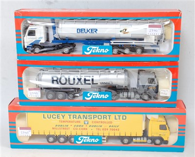 Lot 2740 - A Tekno 1/50 scale boxed road haulage diecast...