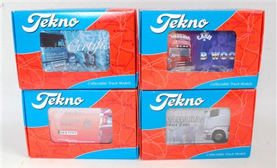 Lot 2741 - Four various boxed as issued Tekno 1/50 scale...