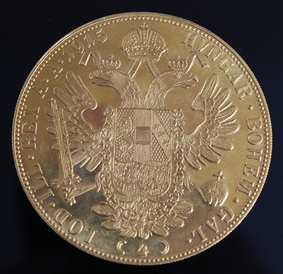 Lot 2111 - Austria, 1915 four gold ducat re-strike