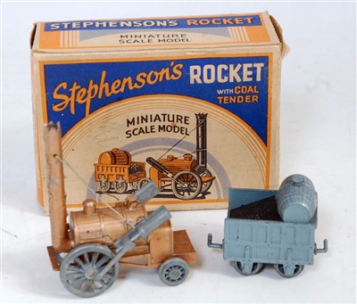 Lot 1127 - A Benbros boxed Stephensons Rocket with coal...