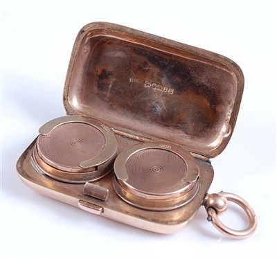 Lot 2149 - A late Victorian 9 carat gold double sovereign case