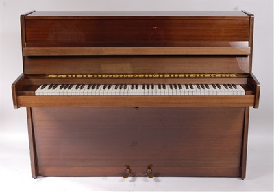 Lot 616 - A Bluthner mahogany cased iron framed cross strung upright piano