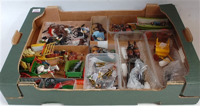 Lot 1112 - One large tray of Britains and other hollow...