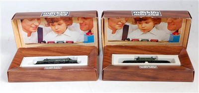 Lot 1070 - Marklin Z gauge Ref. 8856 DB green "Crocodile"...