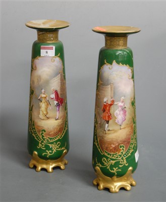 Lot 8 - A pair of William Guerin & Co Limoges French...