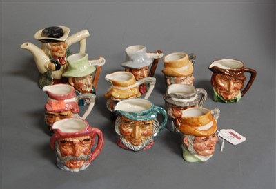 Lot 37 - A collection of ten Staffordshire character...
