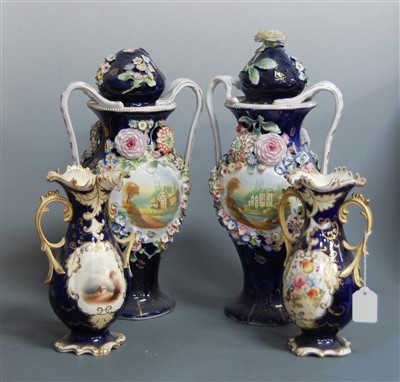 Lot 50 - A pair of large late 19th century continental...