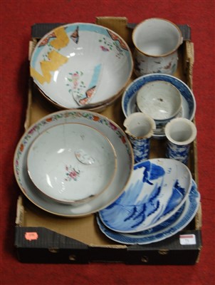 Lot 71 - A box of miscellaneous 19th century Chinese...