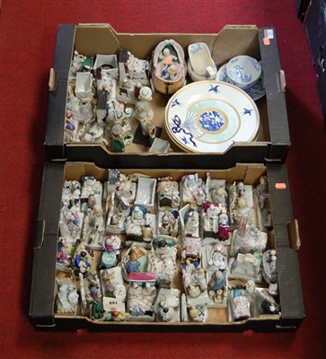 Lot 74 - Two boxes of miscellaneous china, mainly being...