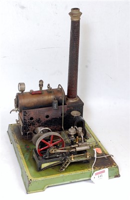 Lot 141 - A Doll et Cie, stationary live steam plant...