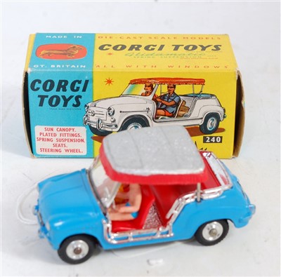 Lot 1674 - A Corgi Toys No. 240 Ghia-Fiat 600 Jolly,...