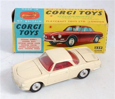 Lot 1681 - A Corgi Toys No. 239 Volkswagen 1500 Karmann...