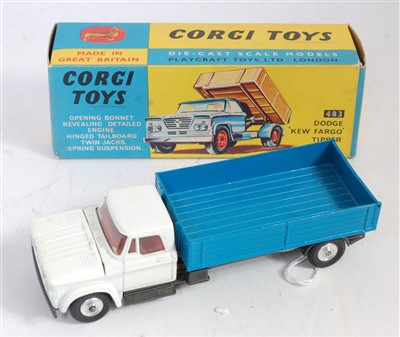 Lot 1684 - A Corgi Toys No. 483 Dodge Kew Fargo tipper,...