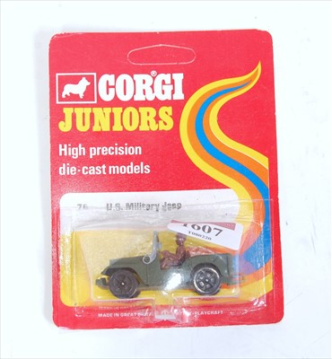 Lot 1694 - A Corgi Juniors No. 76 US military Jeep,...