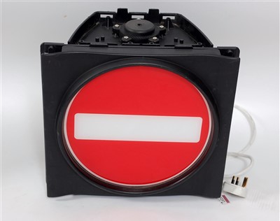 Lot 3237 - A plastic cased traffic light, No Entry, as...