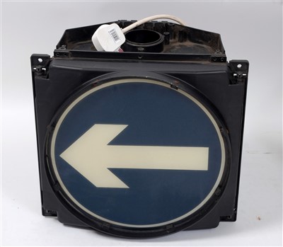 Lot 3239 - A plastic cased road sign when lit depicts...