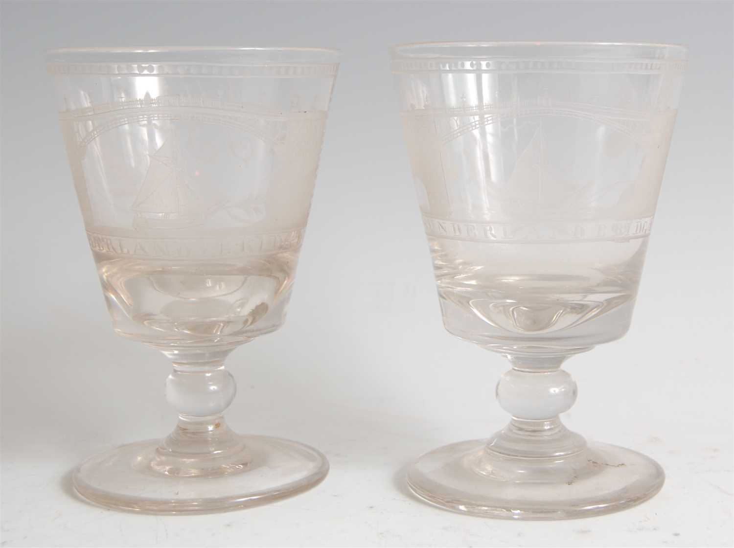 Lot 1055 - A pair of early 19th century 'Sunderland...