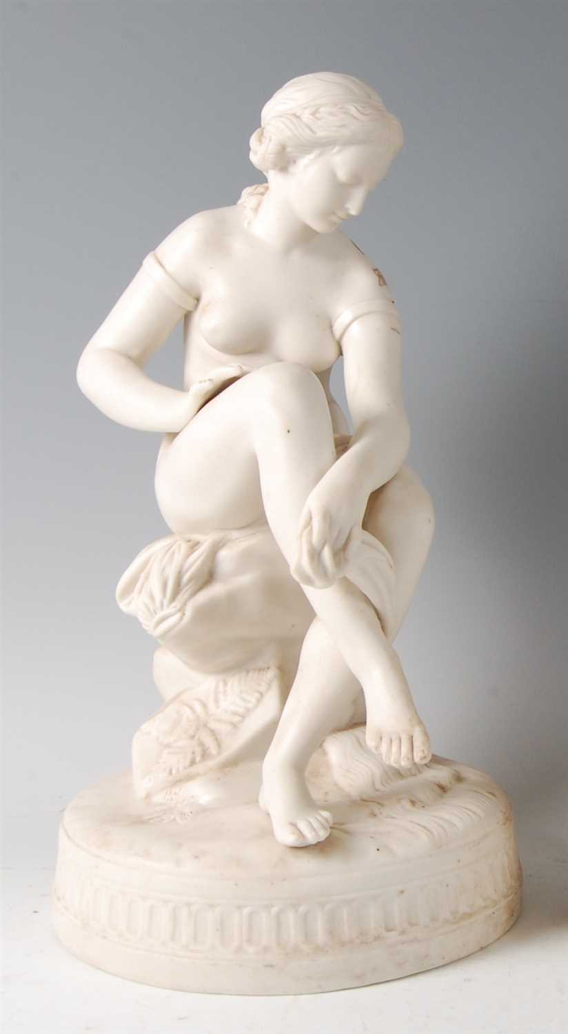 Lot 1039 - A Victorian parian figure group modelled as a...
