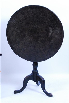 Lot 1410 - A George III pollard oak pedestal tripod table,...