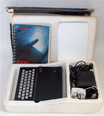 Lot 3241 - A boxed original Sinclair ZX81, housed in the...