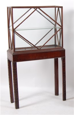 Lot 1489 - A George III mahogany display cabinet, of...