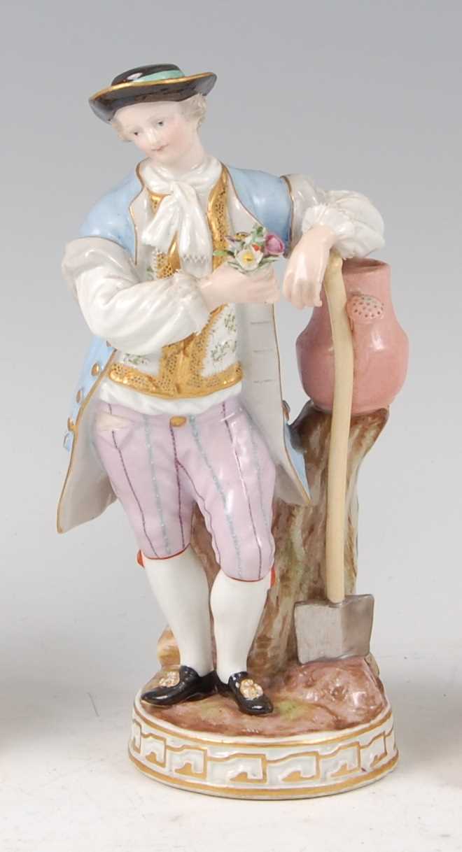 Lot 2027 - A late 19th century Meissen porcelain figure...