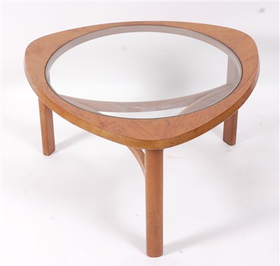 Lot 482 - A 1970s Nathan teak coffee table, of rounded...