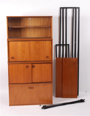 Lot 464 - A 1970s Avalon teak modular wall unit,...