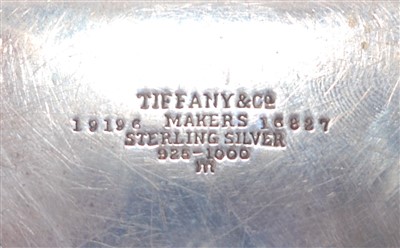 Lot 236 - A circa 1900 Tiffany & Co sterling silver...
