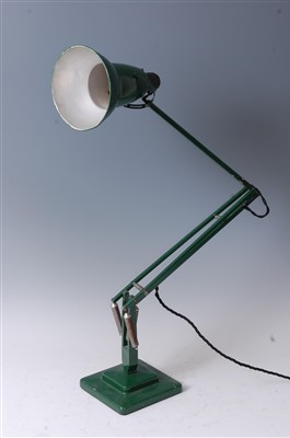 Lot 299 - Herbert Terry - a green painted anglepoise...