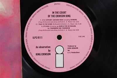 Lot 706 - King Crimson, In The Court Of The Crimson King