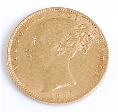 Lot 2116 - Great Britain, 1863 gold full sovereign