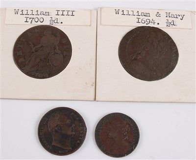 Lot 2174 - Great Britain, 1694 half penny